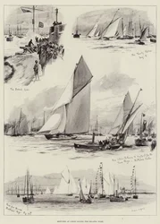 Skizzen in Cowes während der Regattawoche